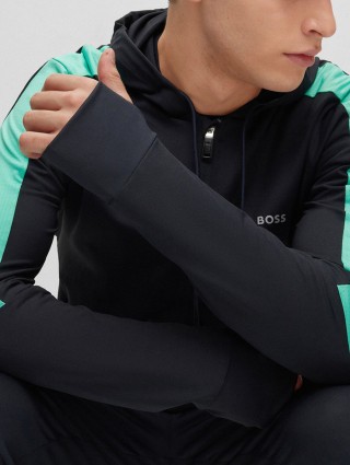 Темно-синя кофта BOSS : фото 4 - Invogue