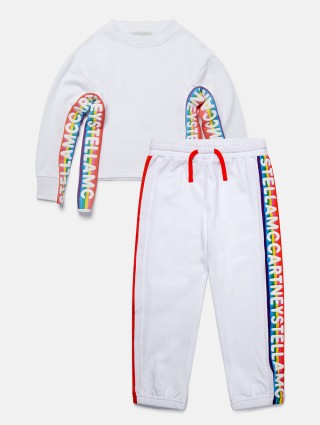 Білі кофта, брюки STELLA MCCARTNEY KIDS : фото - Invogue
