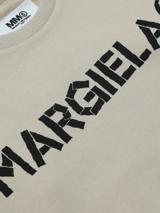Бежевая кофта MM6 MAISON MARGIELA KIDS: фото 2 - Invogue