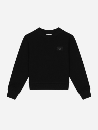 Чорна кофта Dolce&Gabbana бавовняна: фото - Invogue