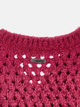 Лиловий кардиган MONNALISA на ґудзиках: фото 3 - Invogue