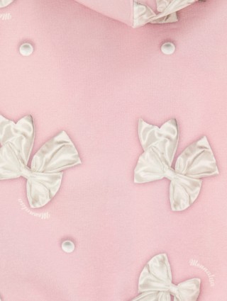 Рожеве худі MONNALISA з контрастним принтом: фото 2 - Invogue