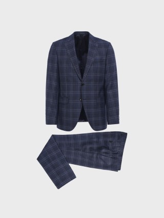 Тёмно-синий костюм BOSS: фото - Invogue