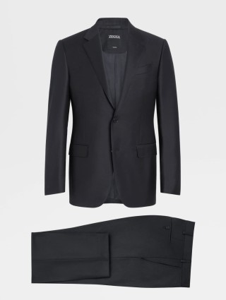 Темно-синий костюм Zegna из шерсти Trofeo™: фото - Invogue