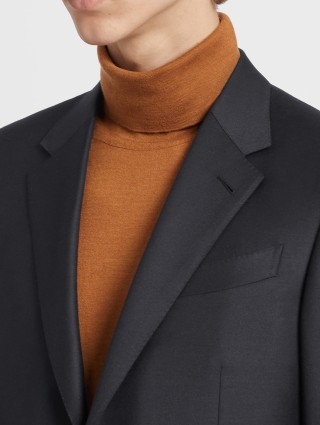 Темно-синий костюм Zegna из шерсти Trofeo™: фото 3 - Invogue