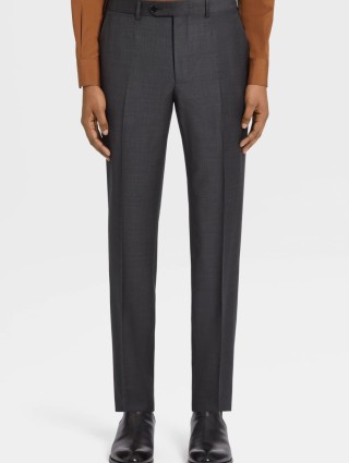 Сірий костюм Zegna з оригінальної вовни Trofeo™: фото 4 - Invogue