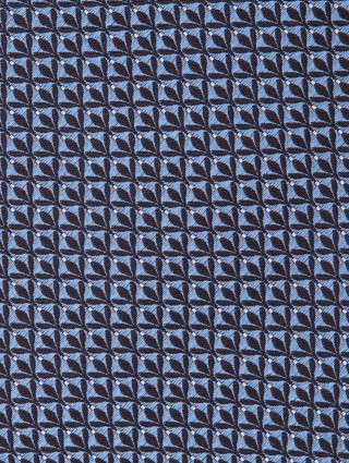 Синий галстук Zegna из шелка с геометрическим узором: фото 2 - Invogue