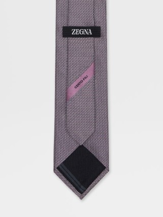 Розовый галстук ZEGNA: фото 1 - Invogue