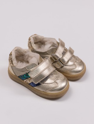 Золоті кросівки FLORENS : фото - Invogue