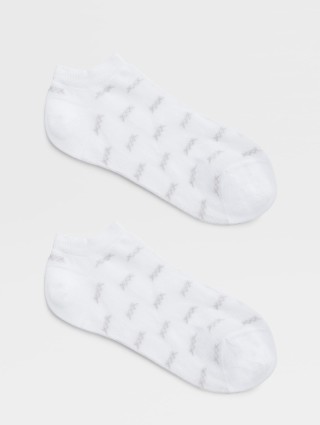 Білі спортивні шкарпетки Zegna вкороченого крою в принт: фото 1 - Invogue