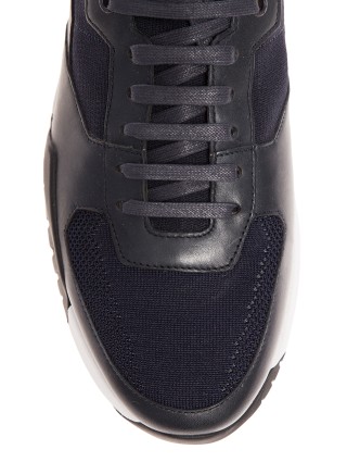 Черные кроссовки BOSS с манжетой: фото 6 - Invogue