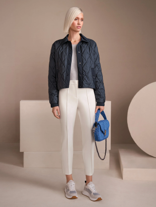 Белые кроссовки MARC CAIN из смеси кожи: фото 1 - Invogue