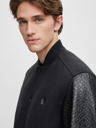 Чорна куртка BOSS : фото 3 - Invogue