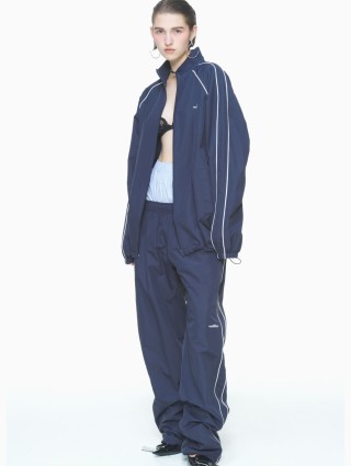 Синяя куртка PUSHBUTTON свободного кроя: фото 5 - Invogue