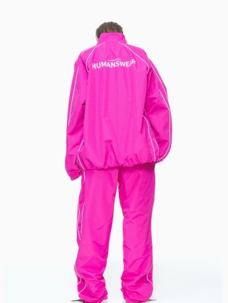 Рожева куртка PUSHBUTTON вільного крою: фото 5 - Invogue