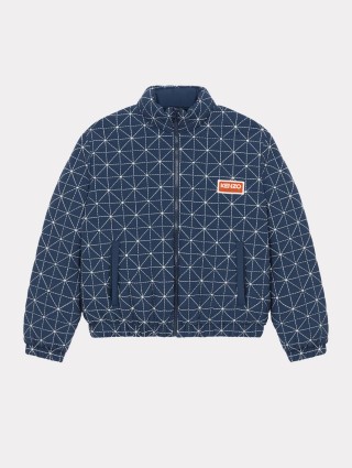 Темно-синий пуховик KENZO: фото - Invogue