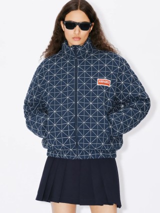 Темно-синий пуховик KENZO: фото 1 - Invogue