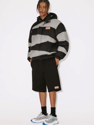 Парка KENZO з капюшоном з двокольоровим візернуком: фото 6 - Invogue