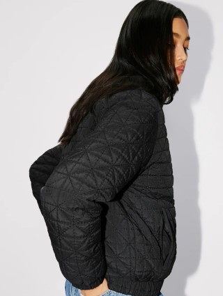 Чорний пуховик KENZO з прихованим капюшоном: фото 3 - Invogue