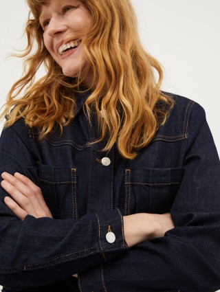 Темно-синя джинсова куртка MAX&CO: фото 3 - Invogue