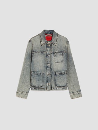 Сіра куртка Max&Co джинсова: фото - Invogue