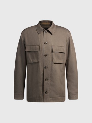 Зелена куртка BOSS з натуральної вовни: фото - Invogue