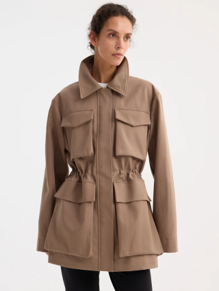 Бежевая куртка Róhe из хлопка: фото 2 - Invogue