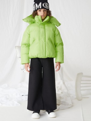 Зелена куртка MM6 MAISON MARGIELA KIDS: фото 1 - Invogue