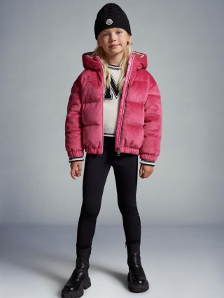 Рожева куртка MONCLER ENFANT: фото 4 - Invogue