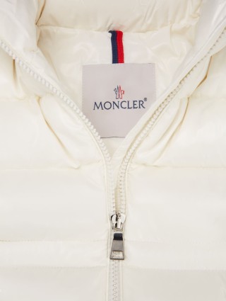 Бежевая куртка MONCLER ENFANT: фото 2 - Invogue