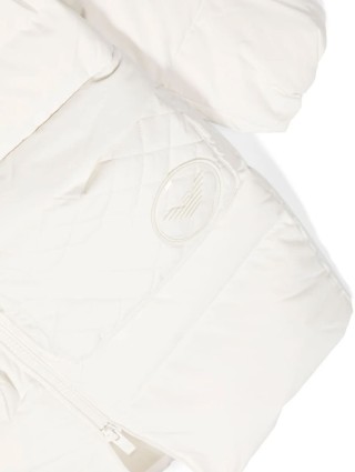 Біла куртка EMPORIO ARMANI з капюшоном: фото 2 - Invogue