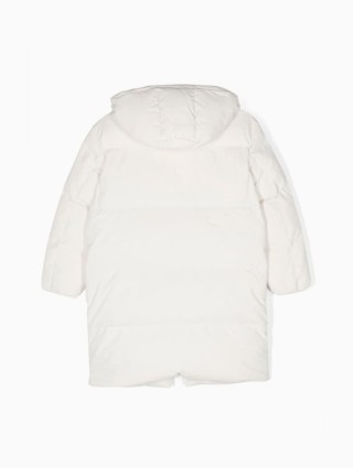 Біла куртка EMPORIO ARMANI з капюшоном: фото 1 - Invogue