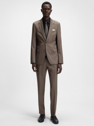 Чорні лофери BOSS зі шкіри: фото 1 - Invogue