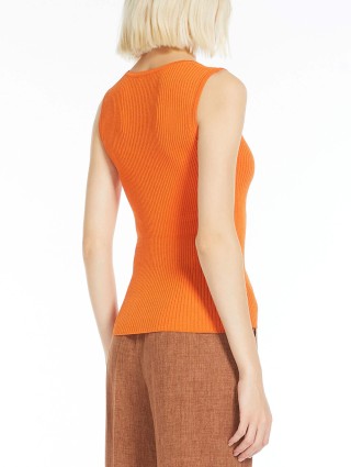 Помаранчева майка MAX MARA : фото 2 - Invogue