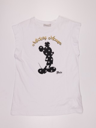 Белая майка MONNALISA: фото - Invogue