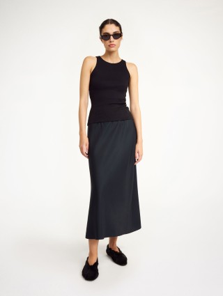 Черный топ BY MALENE BIRGER из органического хлопка: фото 1 - Invogue