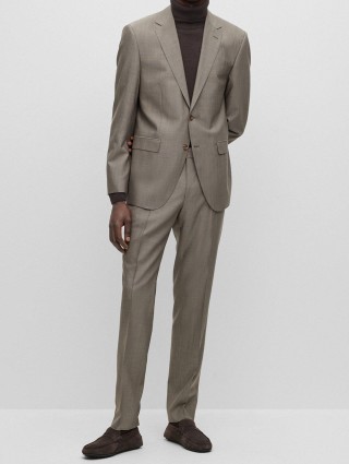 Коричневые мокасины BOSS: фото 4 - Invogue