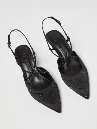 Черные мюли MAX&CO со стразами: фото 3 - Invogue