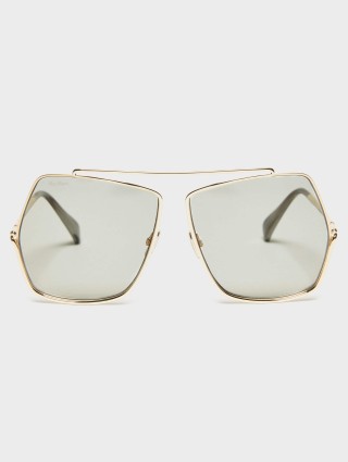 Тёмно-серые очки MAX MARA: фото - Invogue