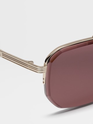 Коричневі окуляри ZEGNA : фото 3 - Invogue