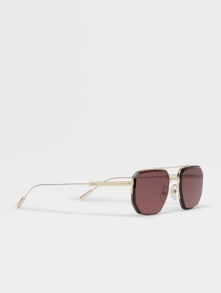 Коричневі окуляри ZEGNA : фото 2 - Invogue