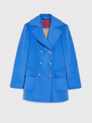 Синее  пальто MAX&CO: фото - Invogue