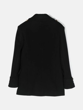 Різнокольорове двобортне пальто BALMAIN KIDS: фото 1 - Invogue