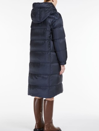 Темно-синее пальто MAX MARA: фото 2 - Invogue