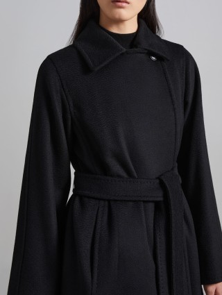 Чорне пальто manuella MAX MARA: фото 3 - Invogue