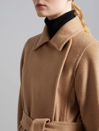 Темно-бежеве пальто MAX MARA з верблюжої вовни: фото 3 - Invogue
