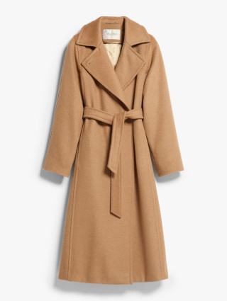 Темно-бежеве пальто MAX MARA з верблюжої вовни: фото - Invogue