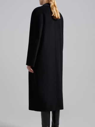Чорне пальто MAX MARA з вовни та кашеміру: фото 2 - Invogue