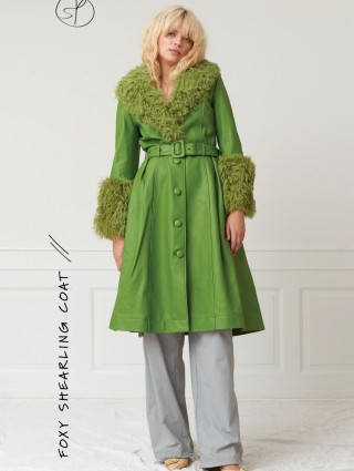 Зелене пальто SAKS POTTS : фото 7 - Invogue