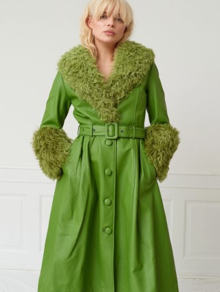 Зелене пальто SAKS POTTS : фото 1 - Invogue